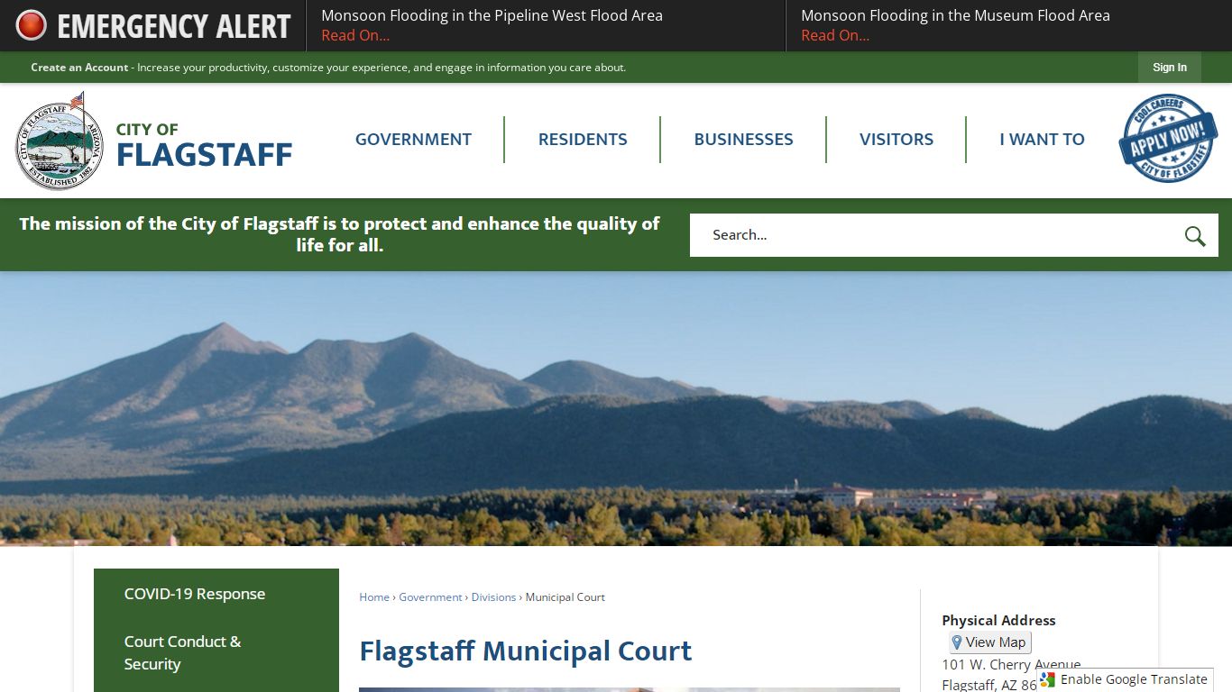 Flagstaff Municipal Court | City of Flagstaff Official Website